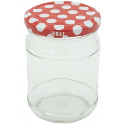 M.A.T. GROUP sklenice zavařovací TWIST 66 + víčka PUNTÍK 8ks x 370ml – Sleviste.cz