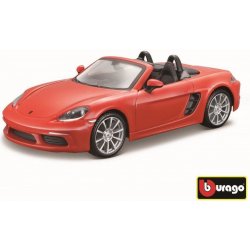 Bburago Porsche 718 Boxster oranžová 18 21087 1:24