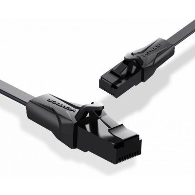 Vention IBABN Flat CAT6 UTP Patch, 15m, černý – Zboží Živě