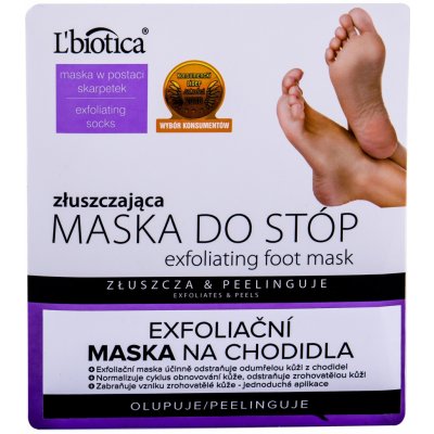 L´Biotica Foot Mask Exfoliating - krém na nohy 1 ml – Zboží Mobilmania
