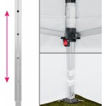 tectake 403153 Skládací pavilon Olivia 3x3 m se 4 bočnicemi bílá hliník – Hledejceny.cz