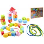 Jouéco dřevěné navlékací tvary 34ks – Hledejceny.cz