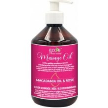 Eco-U masážní olej s makadamiovým olejem 500 ml
