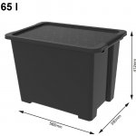 Rotho úložný box Evo Easy 65 L Black – Zboží Dáma