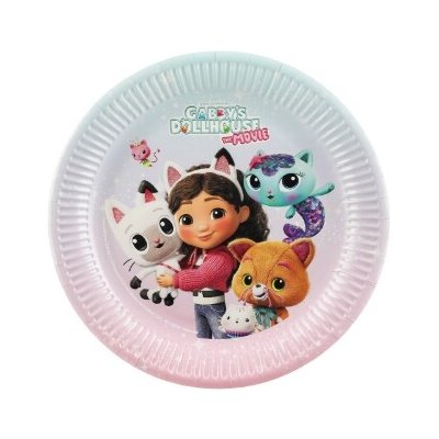 Papírové talíře Gábinin kouzelný domek ve filmu 23 cm – Zboží Dáma