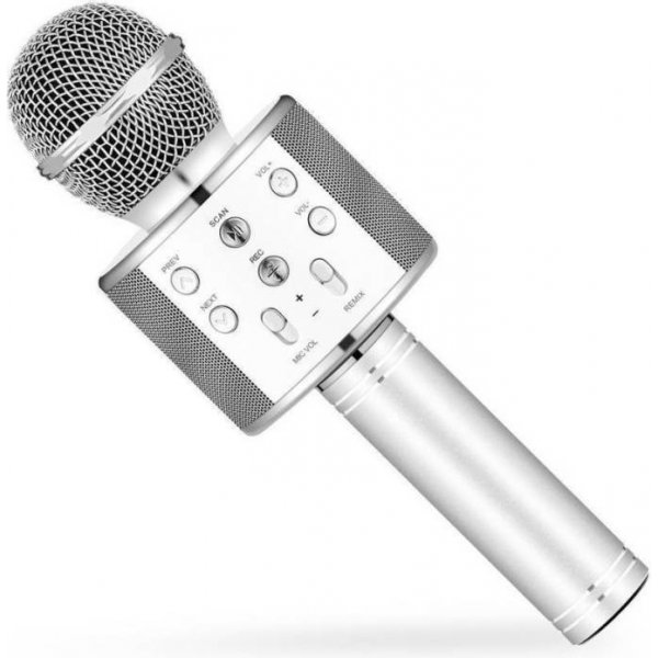 Bezdrátový bluetooth karaoke mikrofon silver od 279 Kč - Heureka.cz