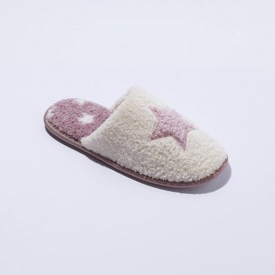 Pantofle s motivem hvězd růžová – Zboží Mobilmania