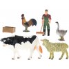 Figurka Zoolandia zvířátka farma s doplňky Farmář s koštětem