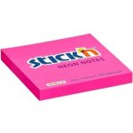 Bloček samolepicí 76x76 mm, růžový neon, 100 lístků – Zboží Dáma