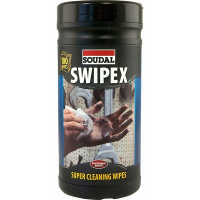 Soudal SWIPEX XXL čistící ubrousky 80ks odstranění zbytků nevytvrzených tmelů, lepidel, montážních pěn a barev – Hledejceny.cz