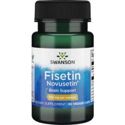 Swanson Fisetin Novusetin 30 ks vegetariánská kapsle 100 mg