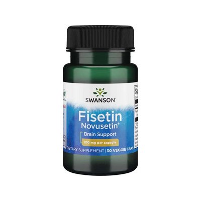 Swanson Fisetin Novusetin 30 ks vegetariánská kapsle 100 mg