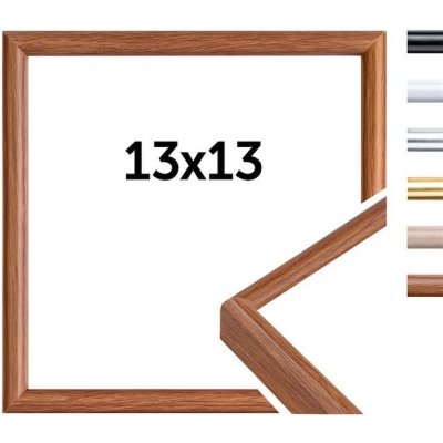 Doerr WOOD FRAME 13x13 cm fotorám (pasparta na 10x10 cm, opěrná noha) – Zboží Živě