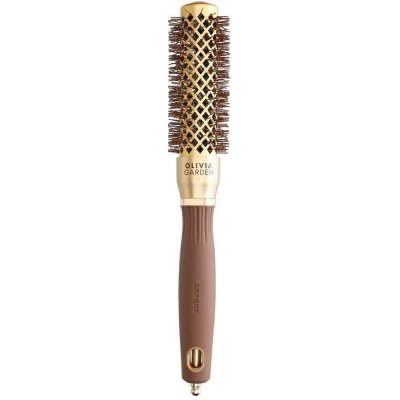 Olivia Garden, Expert Blowout Shine Brush for Gold/Brown 25 mm tvarovanie a sušenie vlasov – Zbozi.Blesk.cz