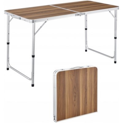 Cattara CM65276 Stůl kempingový skládací 120 x 60 x 70 cm hnědý – Hledejceny.cz