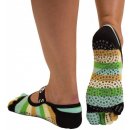 ToeSox OM FOOT joga prstové ponožky s protiskluzem zelená