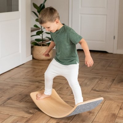 Montessori Houpačka Balance Board pro děti Scandi béžová – Zboží Mobilmania