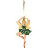 Dekorace na dort Party Deco Vánoční kovová ozdoba Ballerina 10 cm