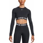 Nike Pro Df 365 Crop LS Dámské Trička s krátkým rukávem černá – Sleviste.cz