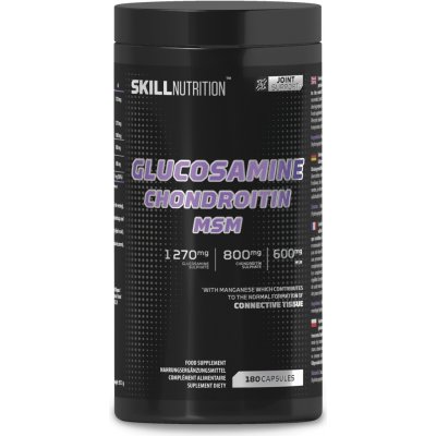 Skill Nutrition Glucosamine Chondroitin MSM 180 Kapslí – Hledejceny.cz