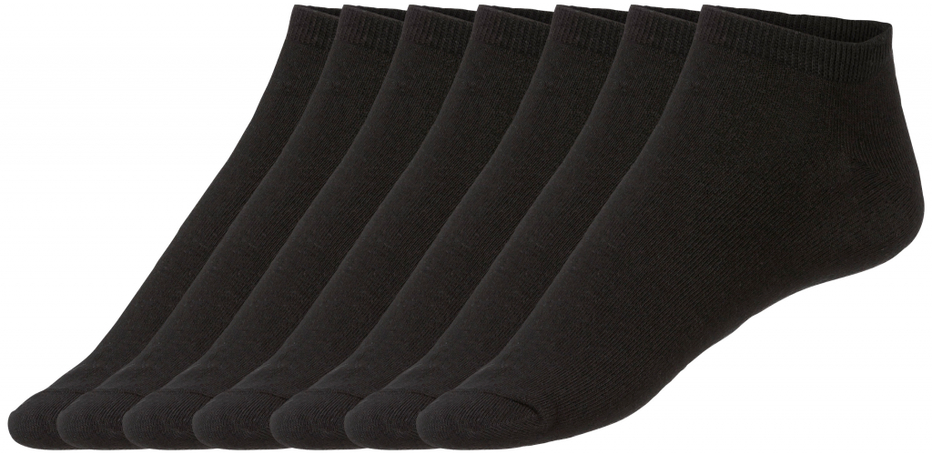 Livergy pánské nízké ponožky s BIO bavlnou 7 párů černá