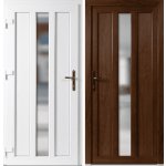 OknaDvereNaMiru.cz Vchodové plastové dveře SLOUPKOVÉ Magnus Zlatý dub / Bílá 105 x 205 cm – Sleviste.cz