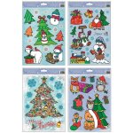 Anděl Přerov Okenní fólie s glitry Merry Christmas 30 x 20 cm AN-215-B – Hledejceny.cz