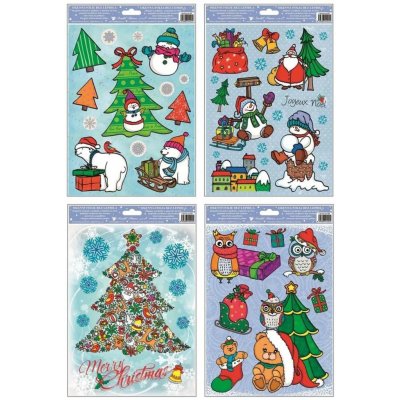 Anděl Přerov Okenní fólie s glitry Merry Christmas 30 x 20 cm AN-215-B – Hledejceny.cz