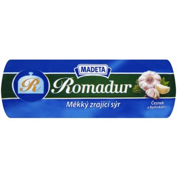 Madeta Romadur Měkký zrající sýr česnek s bylinkami 100g