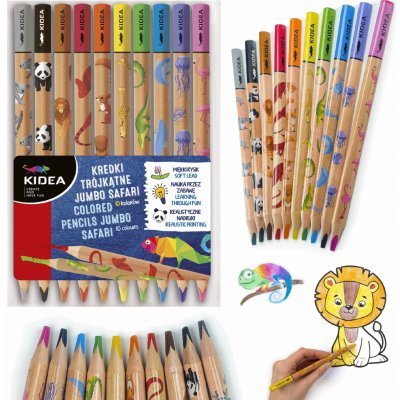 Kidea Jumbo 10 barev 367106 – Zbozi.Blesk.cz