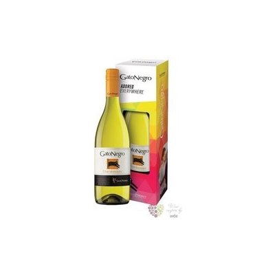 Chardonnay „ Gato Negro ” 2015 gift box Chile Curico valley viňa San Pedro 0.75 l