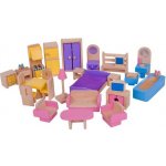 Bigjigs Toys Dřevěný nábytek do domečku pro panenky P457407 – Zboží Dáma