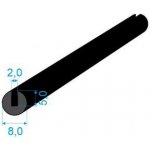 1468082 Pryžový profil kruhový, průměr 8mm, drážka 2mm, 70°Sh, EPDM, -40°C/+100° | Zboží Auto