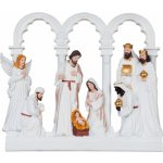 MagicHome Vianoce Dekorace MagicHome Vánoce, betlém, polyresin, 26,5x3,7x23 cm – Hledejceny.cz
