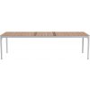 Jídelní stůl Ethimo Play 274x99 cm Warm grey/teakové dřevo