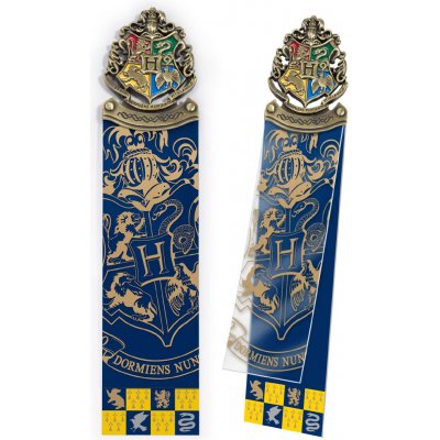 The Noble Collection Záložka do knihy s kovovým erbem, Bradavice, Harry Potter – Zboží Dáma