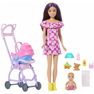 Mattel Barbie SKIPPER BABYSITTER chůvá s kočárkem – Sleviste.cz