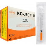Inzulinová stříkačka KD-JECT III, 1 ml, U-100, 30G, 0,30 x 12,7 mm, 100 ks – Zboží Dáma