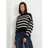 Dámský svetr a pulovr Guess dámský pruhovaný svetr (SA95) černý