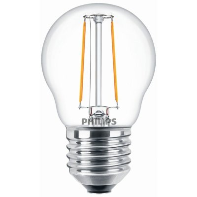 Philips LED žárovka E27 P45 Classic Filament 2W 25W teplá bílá 2700K