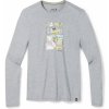 Pánské sportovní tričko Smartwool WINTER ADVENTURES GRAPHIC TEE SF light gray heather