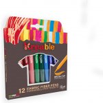 Sada fixů na textil Toy Color 12 barev – Zboží Mobilmania