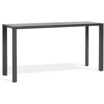 Diphano Hliníkový barový stůl Metris, 180x50x92 cm, rám hliník šedočerná (lava), deska hliník šedočerná (lava)