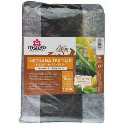 Neotex netkaná textilie Rosteto černo 50g 10 x 1,6 m – Zboží Mobilmania