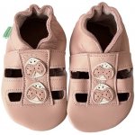 Hopi Hop kožené Barefoot capáčky sandálky růžové Beruška – Zboží Dáma