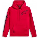 Alpinestars mikina TRIPLE Hoodie červená – Zboží Dáma
