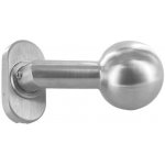 Feldmann Nerezová dveřní koule 212-VA-F s oválnou rozetou, do úhlu, bez možnosti stisku kliky 212-VA-F – Sleviste.cz