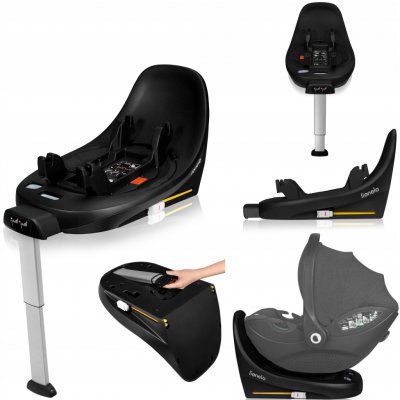Lionelo Moxie i-Size Base Black 5903771724357 – Zboží Mobilmania