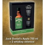 Jack Daniel's Apple 35% 0,7 l (dárkové balení 2 sklenice) – Sleviste.cz