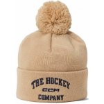 CCM Čepice Athleisure Pom Knit béžová – Hledejceny.cz